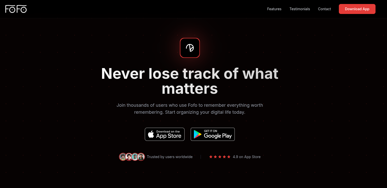 FOFO web app